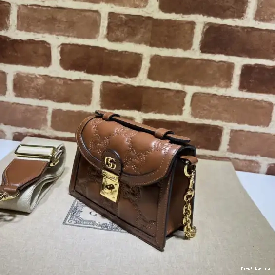 First bag ru GUCCI HANDLE BAG TOP SMALL GG MATELASSÉ 0625